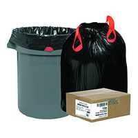 Draw 'n Tie 1DTL150 Heavy-Duty Bags, 33gal, 1.2mil, 38 x 33 1/2, Black (Box of 150)