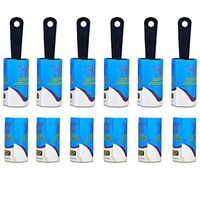 Mini Lint Roller for Travel Bulk with Refills ~ 12 Pack Portable Lint Remover for Clothes (960 Sheets)