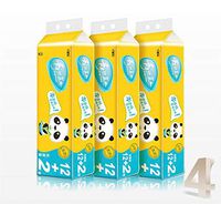 Paper Tissues, Bamboo Toilet Paper Bulk, Safe Biodegradable Bath Tissue, Eco Friendly Soft 4-Ply for Home Hotel - 14 Rolls Yellow
