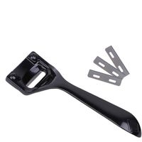 BUTUZE Metal Leather Skiver,Sharp Skiver with Comfortable Grip,Convenient Leather Working Tool with Three Skiver Blades for Leather Craft DIY,Leather Making,Leather Thinning