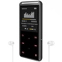 16GB MP3 Player, 1536kbps Voice Recorder, No Bluetooth, HiFi Lossless Sound Music Video Player with FM Radio E-Book, 60 Hours Playback, Built-in Speaker, Support up to 128GB, with Earphone
