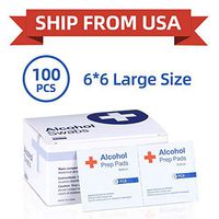 Alcohol Prep Pads, 75% Alcohol Disinfectant Cotton Slices, 100 Pcs Sterile Alcohol Gauze Pads Individually Wrapped Swap Pad Wet Wipe, 6 6cm/2.36in2.36in