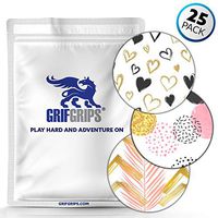 GrifGrips Extreme Formula - Spot Circle CGM Adhesive for Dexcom G6 (25-Pack) (Extremely Pretty - Extreme Formula)