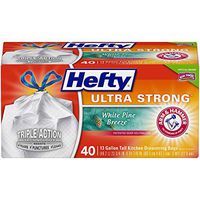 Hefty Ultra Strong Tall Kitchen Trash Bags - White Pine Breeze, 13 Gallon, 40 Count