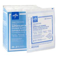 MEDLINE NON25852 NON25852Z Sterile Bulkee Super Fluff Sponge (One Box of 40 Sponges)
