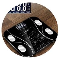 Hot 13 Body Index Electronic Smart Scales Bathroom Body Fat B Mi Scale Digital Human Weight Mi Scales Floor LCD Display,Black
