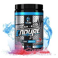 eFlow Nutrition Endure BCAA Plus EAA - Essential Amino Acids Electrolyte Powder Intra Workout - Improve Energy, Recovery and Performance - Raging Rocket Pop(30 Servings)
