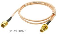 CablesOnline, 1.5ft. SMA Male to SMA Bulkhead Female RG316 Coax Low Loss RF Cable, RF-MC401H