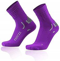 CIZITZZ Plantar Fasciitis Sock,Ankle Compression Socks with Arch Support,Athletic And Running Sports Fun,15-20 mmhg-Men & Women 1 Pair,Purple,L/XL
