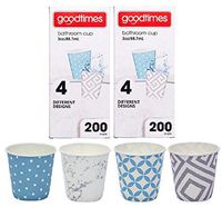 Goodtimes Bathroom Cups, 3 oz 200 ea, Assorted designs (2, Contemporary)