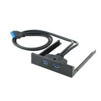 SEDNA - 2 Port USB 3.0 Floppy Bay Front Panel with 20 Pin Connector