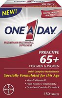 One a Day Proactive 65 Plus Multivitamins for Men and Women, 150 Tablets (Pack of 2) by One-A-Day