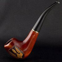 6.1'' Encrusted trident wooden smoking pipe. Best smoking pipes. WORLDWIDE shipping.