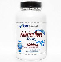 Valerian Root Extract 1000mg // 100 Capsules // Pure // by PureControl Supplements