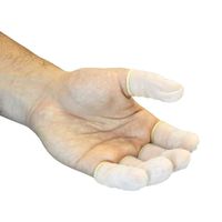 Large, Latex Finger Cots, Powder Free (720 Per Bag, 40 Bags Per Case)
