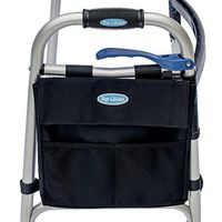 Universal 5-Pocket 11"x11" Walker Side Mini-Pouch (Black)