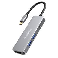 USB C Hub, Type C to HDMI Adapter (Thunderbolt 3 Compatible) with HDMI, USBC Power Delivery for Charging, 2 USB 3.0 Ports, for 2018/2017/2016 MacBook Pro, iMac, Windows Type C Laptop and More!