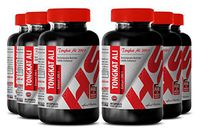 Tongkat ali Bulk Supplements - LONGJACK TONGKAT ALI Extract 200 : 1 400 MG - Promote The libido (6 Bottles)