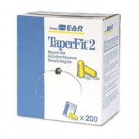 Aearo EAR : E-A-R TaperFit 2 Self-Adjusting Ear Plugs, Uncorded, Foam, Yellow, 200 Pairs/Box -:- Sold as 2 Packs of - 200 - / - Total of 400 Each