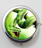 BlackKey Snake 3-Compartment Decorative Pocket Gift Box Case Organizer for Pill, Color 1 -2216