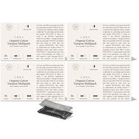 Cora Organic Cotton Tampons with BPA-Free Plastic Compact Applicator; Chlorine & Toxin Free - Variety Pack - Regular/Super (144)