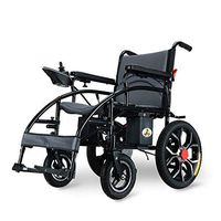 Electric Wheelchair,Elderly Disabled Intelligent Automatic Portable Scooter Multifunctional Folding,New Upgraded High Power Dual Motor,Black