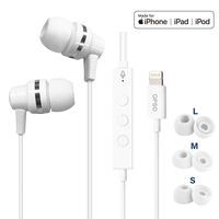 OPSO Eearphones in-Ear Headphones, [MFi Certified] Wired Headset with Mic and Remote Control Stereo Noise Canceling Compatible iPhone 8/8 Plus/X/XR/XS MAX