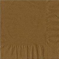 200 Gold Luncheon/Dinner Napkins Plain Solid Color