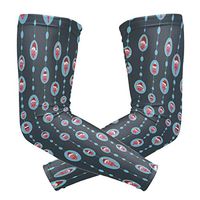 Merry Christmas Pig Blue Unisex Arm Sleeve,UV Protection Arm Compression Sleeve, Skin Protection Sport Arm Cooler Sleeve for Running Hiking Jogging Motorcycling Climbing Camping