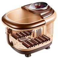 CHENJIU Bath Massagers with Heater Temperature Control Bubble Vibration 3 in 1 Multifunction, 4 Manual Massaging Rollers Pedicure Spa Relief Stress Help Sleep Home Use