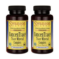 Swanson Concentrace Trace Mineral Complex 60 Veg Capsules (2 Pack)