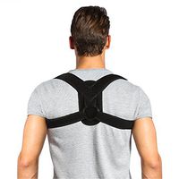 Posture Corrector Brace and Clavicle Support Straightener for Upper Back Shoulder Forward Head Neck Aid, Improve and Fix Poor Posture for Women Men (M(28''-35'' Chest))