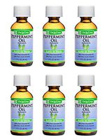 De La Cruz Pure Peppermint Essential Oil, Steam-Distiled, Bottled in USA 1 FL. OZ. (6 Bottles)
