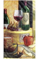 Guest Towels Buffet Paper Napkins 2-ply ~ Wine and Cheese 16 ct