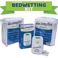 Wet Detective Bedwetting Kit, Incontinence & Bedwetting Alarm System, Includes 2 Sensor Pads