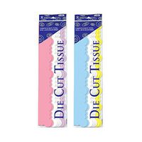 FLOMO Long Pastel Scalloped Die Cut Tissue Paper (2 Packs) Bridal, Bridal Party, Bridal Shower, Bachelorette Party, Wedding, Wedding Party,