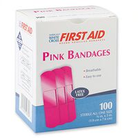 Pink Bandages - First Aid Kid Supplies - 1200 Per Pack