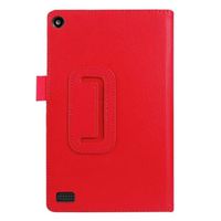 WensLTD Clearance! Premium Leather Case Stand Cover For Amazon Kindle Fire HD 7 2015 Tablet (Red)