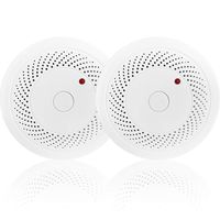 Combination Photoelectric Smoke Detector and Carbon Monoxide Detector Alarm, Protect Your Home from Fire and Gas Leaks 2 Pack (2)