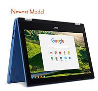 Acer R11 Convertible 2-in-1 Chromebook in Blue 11.6in HD Touchscreen Intel N3060 1.6Ghz up to 2.48GHz 4GB RAM 32GB SSD, Webcam, Bluetooth, Chrome OS (Renewed)