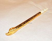 Aluminum Medwakh – Gold Color Leaf Design (AG035)