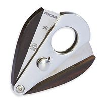 Xikar Xi3 Cigar Cutter, 54 Ring Gauge, Unique Teardrop Shape, 440 Stainless Steel With An HRC of 57, Black Macassar Ebony