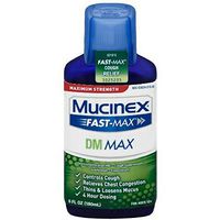 Mucinex Fast-Max Adult DM Expectorant and Cough Suppressant Liquid, 6 oz (Pack of 9)