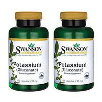 Swanson Potassium (Gluconate) 99 Milligrams 100 Capsules (2 Pack)