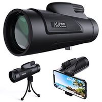 12x50 Monocular Telescope for Adults, AUCEE HD High Power Bak4 Prism FMC Monocular Compact Waterproof Monocular with Smartphone Adapter Tripod for Bird Watching Hunting Hiking Camping Travelling