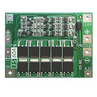 Semoic 3S 60A BMS Board 11.1V 12.6V 18650 Li-Ion Lithium Battery Protection Board Enhanced Version
