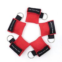 Defler [5 Pack] CPR Mask Keychain Ring Emergency Kit Rescue Face Shields with One-Way Valve Breathing Barrier for First Aid or AED Training