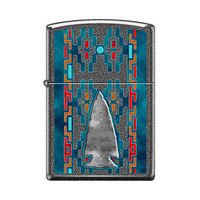Zippo Indian Pattern Arrowhead Ironstone Finish Lighter