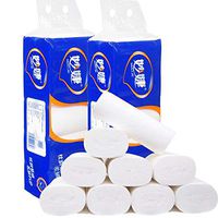 Millet.H 10 Rolls Toilet Paper Bulk, 3-Ply Standard Roll Paper for Daily Life Workshop Restaurant Toilet Tissue