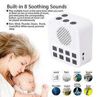 ILYO White Noise Machine, USB Portable Music Sleeper 8 Kinds of Sleep White Noise 3 Gear Position to Improve Adult Baby Sleep and Relax